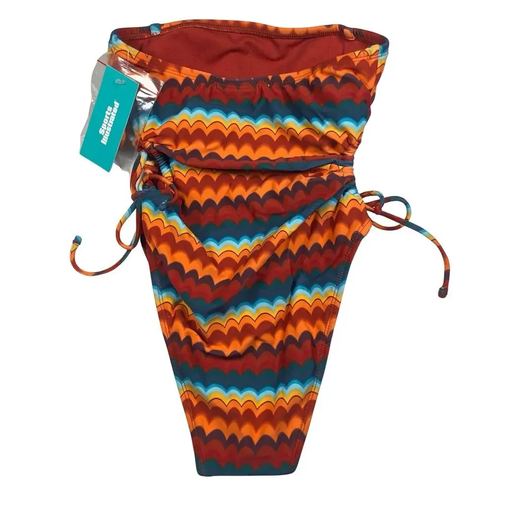 Sports Illustrated Swimsuit Women's XS One Piece Strapless Striped NWT